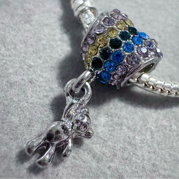 Pandora Jewelry - Teddy Bear Hanging from Balloon Charm fits PANDORA